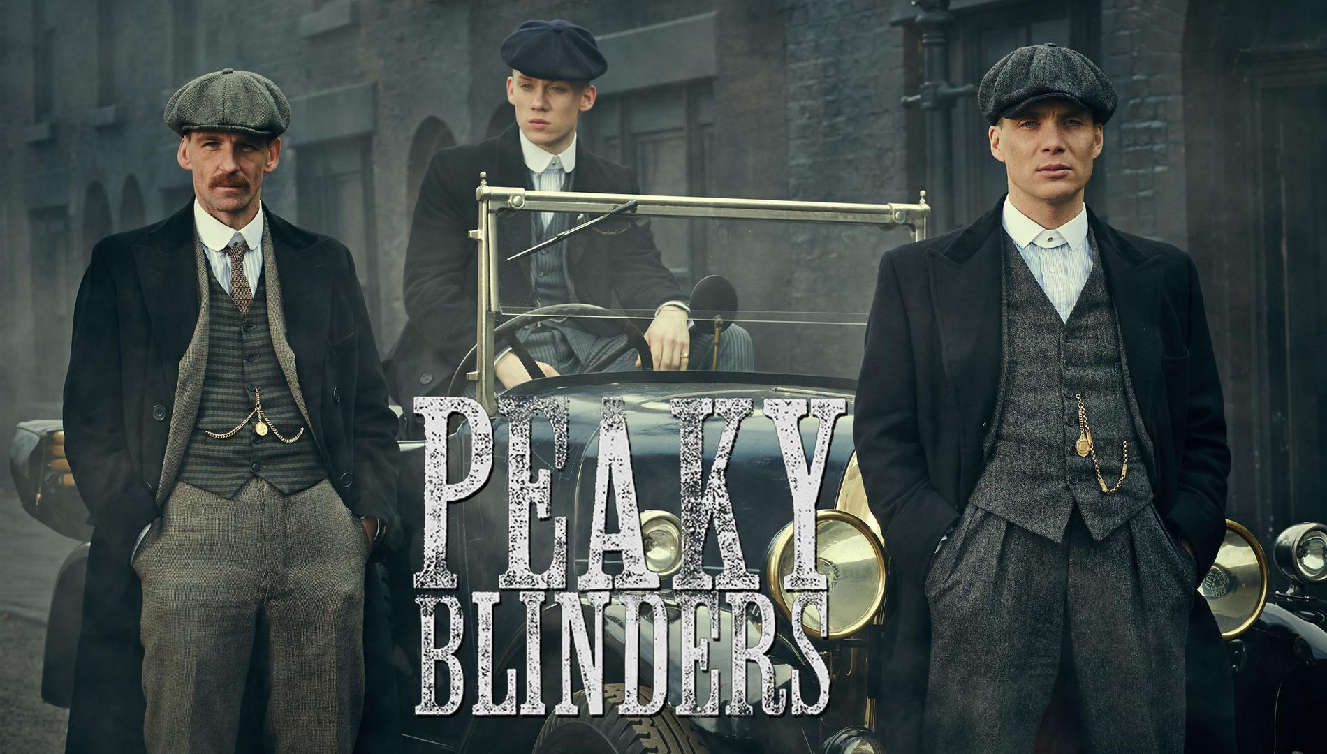 Programme Name: Peaky Blinders - TX: n/a - Episode: Episode 1 (No. 1) - Picture Shows:  Arthur Shelby (Paul Anderson), John Shelby (Joe Cole), Thomas Shelby (Cillian Murphy) - (C) Mandabach TV - Photographer: Robert Viglasky